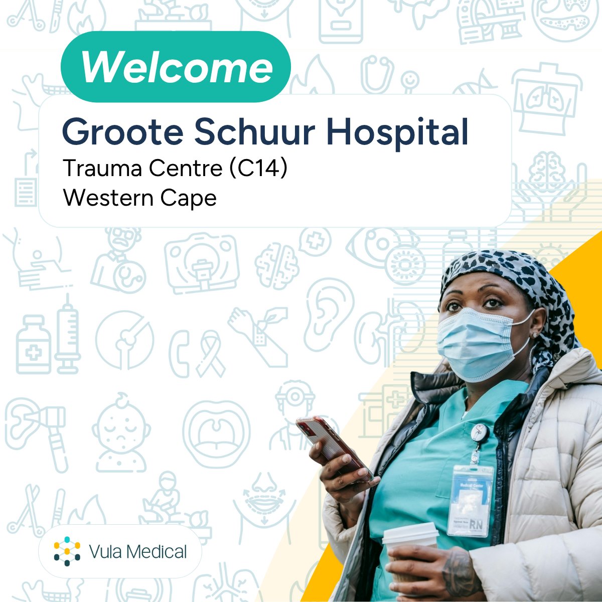 Vula Medical (@vulamedical) on Twitter photo Welcome to the Trauma Centre at Groote Schuur Hospital for joining the Vula family!
Would you like to streamline referrals in your department with <a href="/VulaMedical/">Vula Medical</a> ? Click here to join Vula: lnkd.in/d3G-EWVG
#referrals
#westerncape
#trauma
#healthcare
#healthworkers Welcome to the Trauma Centre at Groote Schuur Hospital for joining the Vula family!
Would you like to streamline referrals in your department with <a href="/VulaMedical/">Vula Medical</a> ? Click here to join Vula: lnkd.in/d3G-EWVG
#referrals
#westerncape
#trauma
#healthcare
#healthworkers
