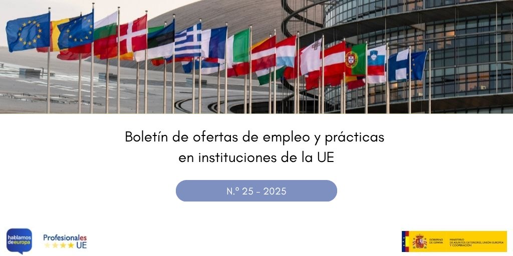 💼¿Buscas oportunidades de #empleo y #prácticas en las instituciones de la 🇪🇺?

🔎Consulta nuestro boletín semanal con las últimas ofertas profesionales disponibles en la #UniónEuropea

 ℹ️👇hablamosdeeuropa.es/es/SiteAssets/…

#ProfesionalesUE #EUCareers