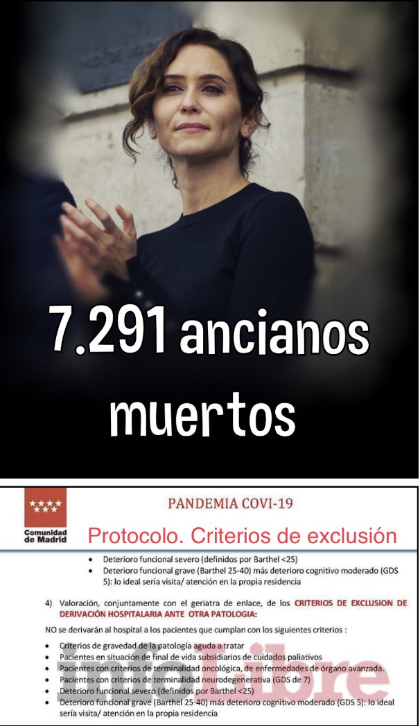 No olvidemos que negó asistencia sanitaria y dejó morir a 7.291 ancianos en las residencias, mientras su hermano y su novio se forraban con las mascarillas.
#AyusoAPrisión7291 
#AyusoGestiónHomicida