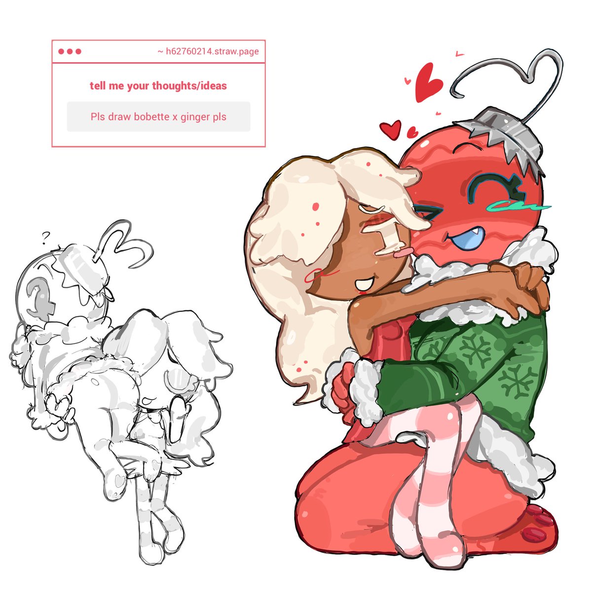 h62760214's tweet photo. bobette and ginger makes me sad cuz i missed out on the dandys world christmas update… https://t.co/e3GIU1tFDX