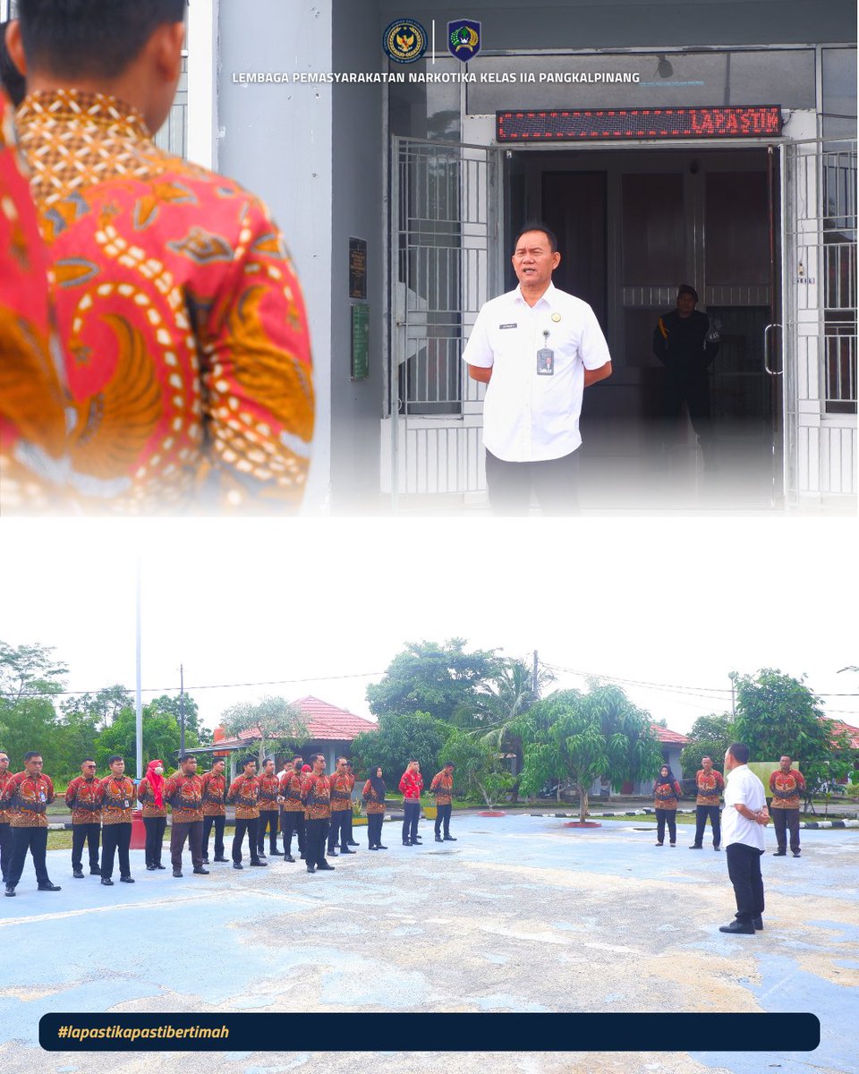 lpn_pkpinang's tweet photo. #kemenimipas
#guardandguide
#ditjenpas
#pemasyarakatan
#lapasnarkotikapangkalpinang
#bertimah https://t.co/KcjEKN7jFw