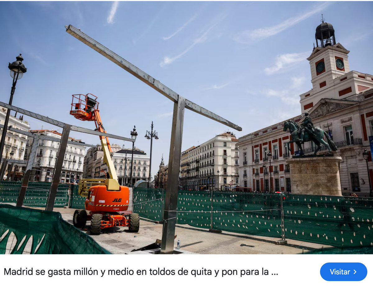 Lo avisamos. No hacía falta ser muy listo. Vuelven a gastar el dinero de todos en toldos. ¿No era una plaza de paso? ¿No está el mundo lleno de plazas sin sombra? Y para rematarlo: me apuesto lo que sea a que dentro de dos o tres años vuelven a levantarlo todo para hacerlo bien.