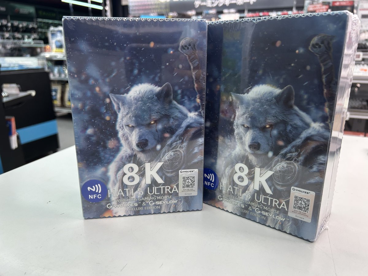 sofmap_pc_digi's tweet photo. 🐺新商品入荷🐺
#GWolves HTS Ultra 8K Deluxe 25,980円(税込)
⚫️Edition-Black-Red🔴
🔧ixart PMW-3950＆Nordic nRF52840搭載
🔧極限までの軽量化された約29.5gの競技ゲーマー向けマウス
 🙃AKIBAパソコン・デジタル館6Fにて販売中🙃
#ソフマップ #ゲーミングデバイス https://t.co/kXwieQ16S3