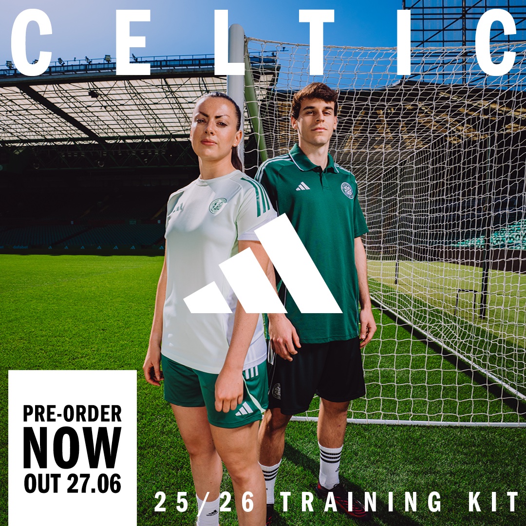 The new adidas x Celtic FC 2025/26 Training Kit is available to pre-order now 🍀

Shop here 🔗 tinyurl.com/3br8nm6r