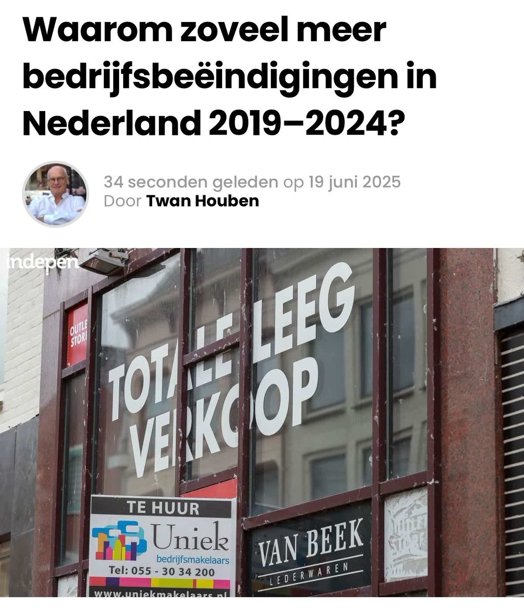 De afgelopen jaren is er veel gesproken over het oplopende aantal bedrijfsbeëindigingen en faillissementen in Nederland. Vooral in 2023 en 2024 gingen er alarmerende cijfers rond: meer dan 4.000 faillissementen in 2024 en een recordaantal van ruim 153.000 bedrijfsbeëindigingen.