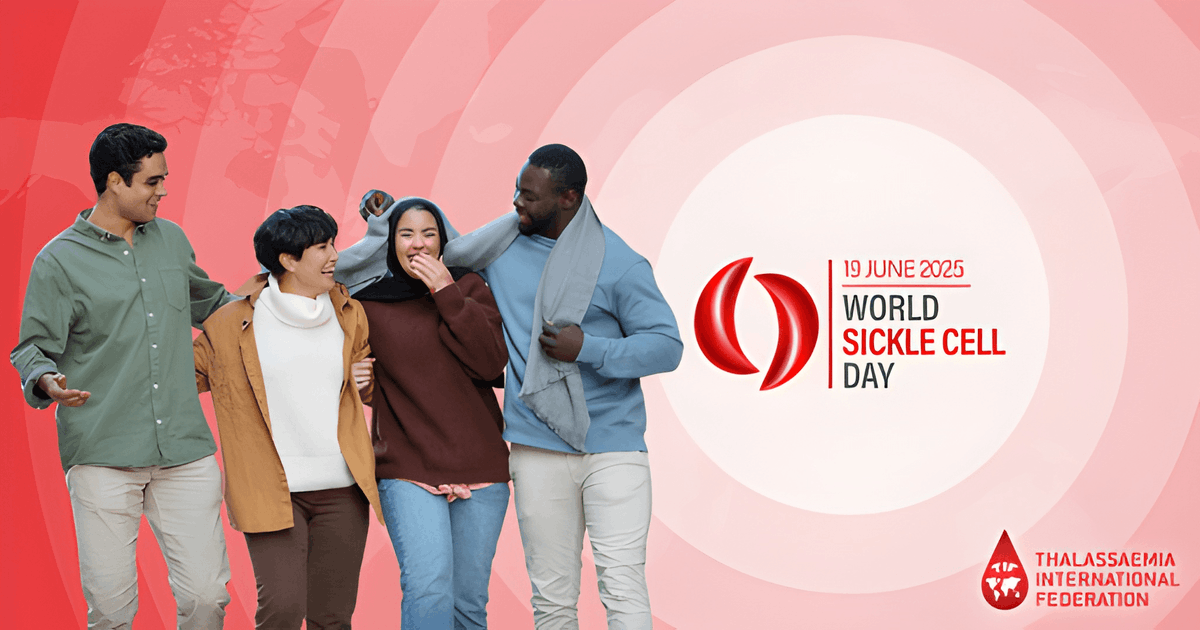 🩸 Today is #WorldSickleCellDay!

Millions live with #SCD, facing pain, stigma &amp; barriers to care.
No child should die young. Adults deserve dignity.

Governments must prioritise #SickleCell and #UniversalAccess to Care.

Let’s #ShineTheLightOnSickleCell!
#WSCD25 #TellItLoud