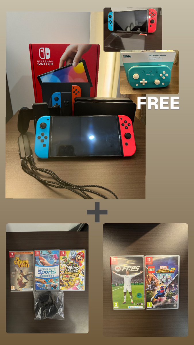 photocard_sasa's tweet photo. Want To Sell WTS ‼️
Nintendo Switch Oled ((ORIGINAL))
1. Lengkap semua 
2. ⁠Pemakaian baru 5 bulan (alasan jual: jarang pakai) 
3. ⁠Free case + anti gores (2) 
4. ⁠Free stick merk dari 8BitDo 
5. ⁠Bole minta cek condi
6. ⁠Nego tipis https://t.co/PWArGbJnSo