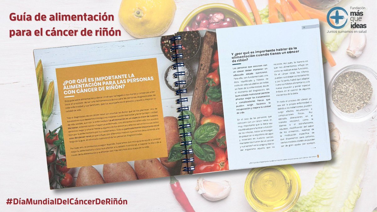 🥗 Guía de alimentación para el cáncer de riñón <a href="/FundacionMQI/">Fundación MÁS QUE IDEAS</a>
👉 fundacionmasqueideas.org/cancer_rinon_a…
Porque cuidarse también empieza por lo que comes 🍎🍽️