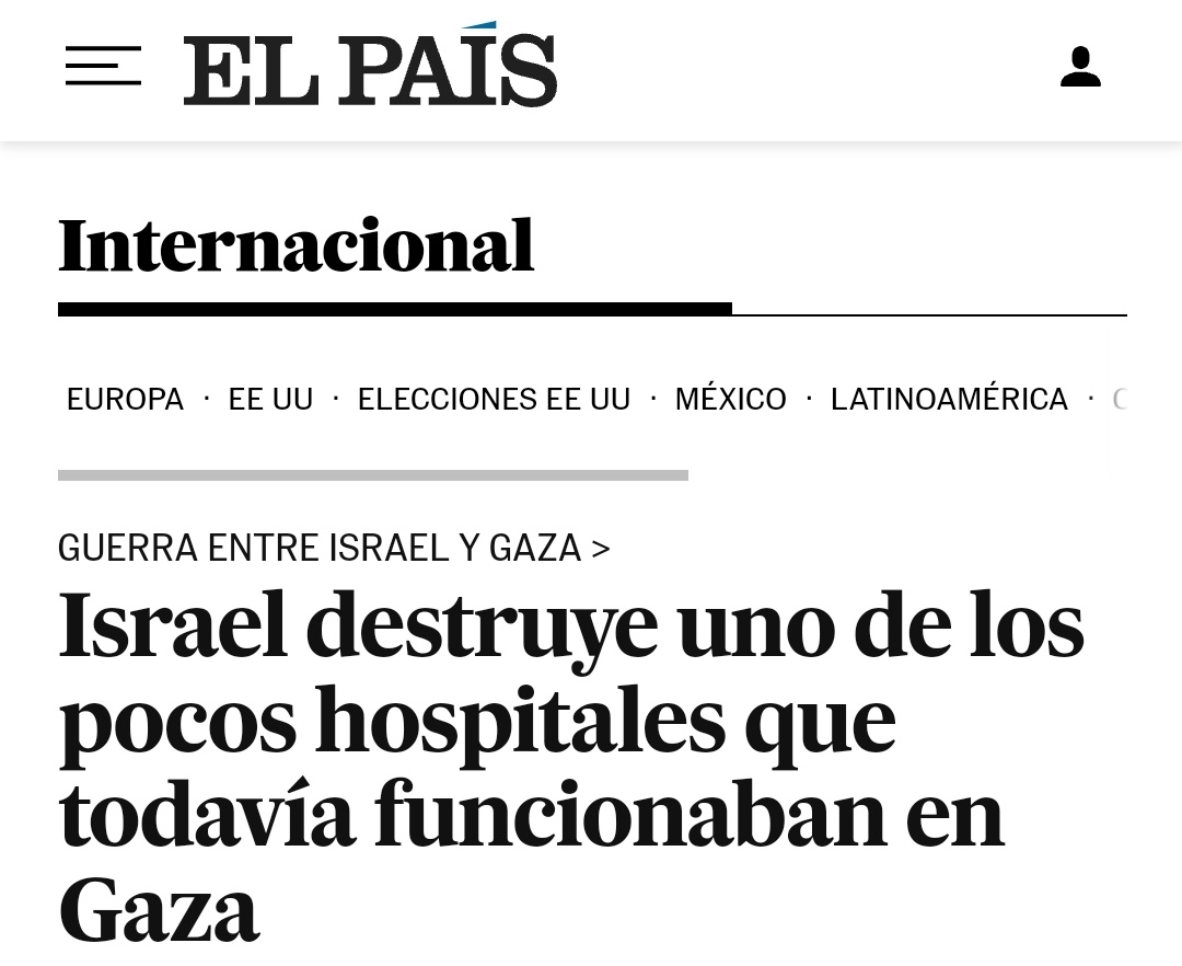 Netanhayu acaba de decir que es terr∅rismo atacar un hospital