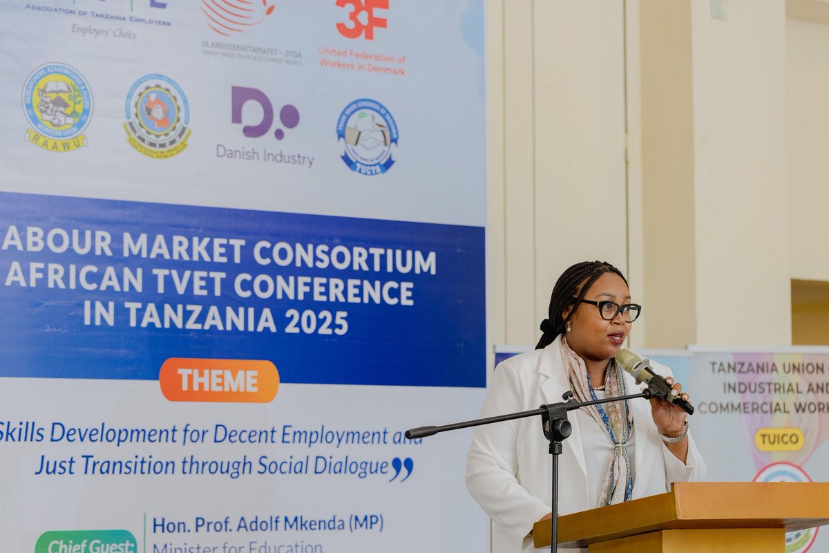 Meet today’s moderator: the inspiring <a href="/anabahatimlay/">Anabahati</a> – a champion for women, youth, and skills development across Africa.

📸 Share your smiles, highlights, and reflections from the African TVET Conference 2025.

Tag us % use #TVETAfrica2025 to join the digital story
#ATETanzania