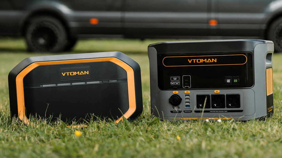 🚀Double the power, worry-free
FlashSpeed 1500 + Extra Battery doubles energy with 3096Wh capacity—no more "save-mode"! Fully charged in 1 hour. Innovative stackable design. Ten-layer protection to protect every journey.
#VTOMAN #FlashSpeed1500 #ExtraBattery #PowerStation #RVLife