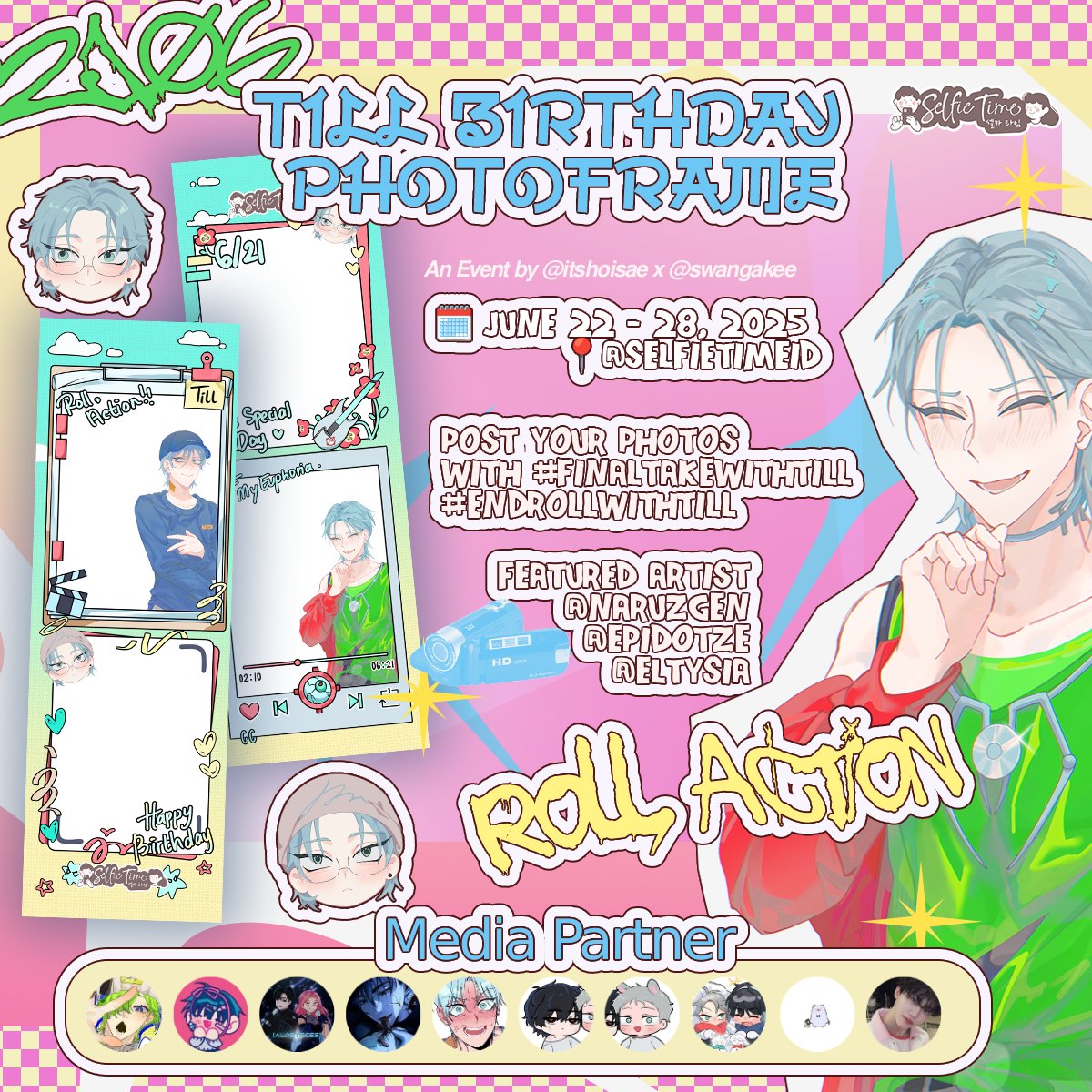 shirokumani's tweet photo. Till, Roll, Action! π¬π₯ #ALNST #AlienStage #Till Birthday Photoframe Event by @itshoisae x @swangakee
ποΈ June 22 - 28, 2025
π@selfietimeid
Strike your action, pose with Till, be with us Till the End! π« #FinalTakewithTill #EndRollwithTill https://t.co/yhZttQJ1KV