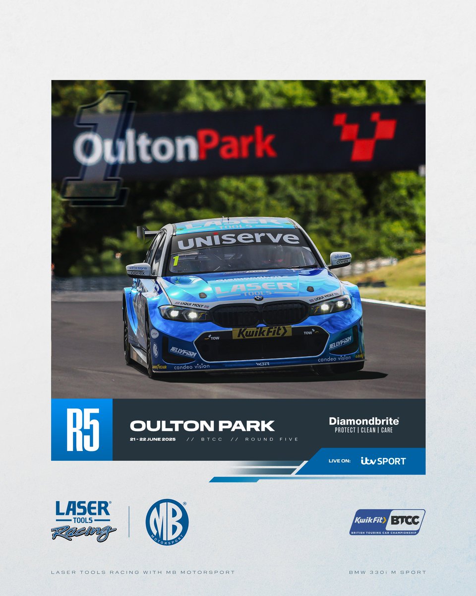 DiamondbriteUK's tweet image. Round 5 – Let’s keep the pressure on! 🔥
Jake Hill heads into the next chapter of the 2025 BTCC season with momentum and focus, ready to battle it out at Oulton Park. 🏆

Let’s go, Jake! 👊
#JakeHill #BTCC #Round5 #LaserToolsRacing