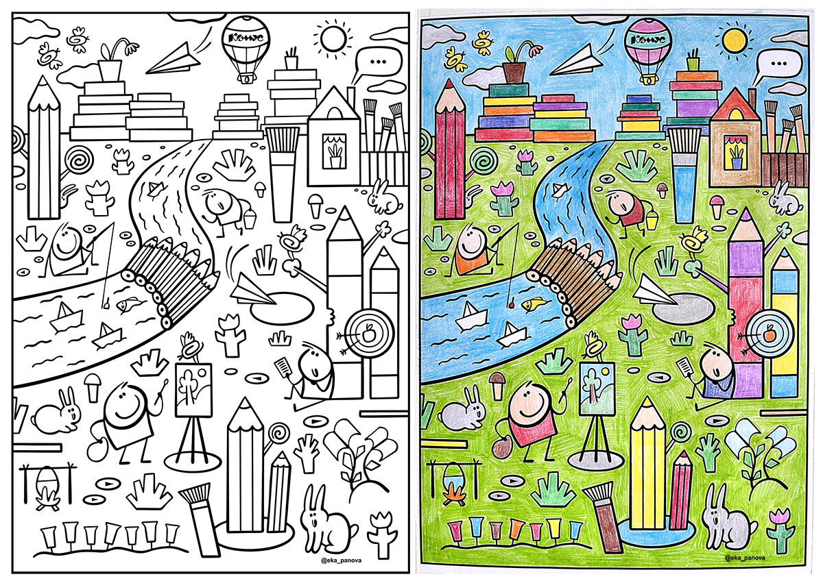 EkaPa's tweet photo. The result!

#illustration #coloring #coloringbook #color #ekapanova #drawing #illustrations #atist #stickman #childrenbook #surfacedesign #wonderworld #creative #creatives #creativesolutions #CreativeSoul #People https://t.co/HkXd3oW11M