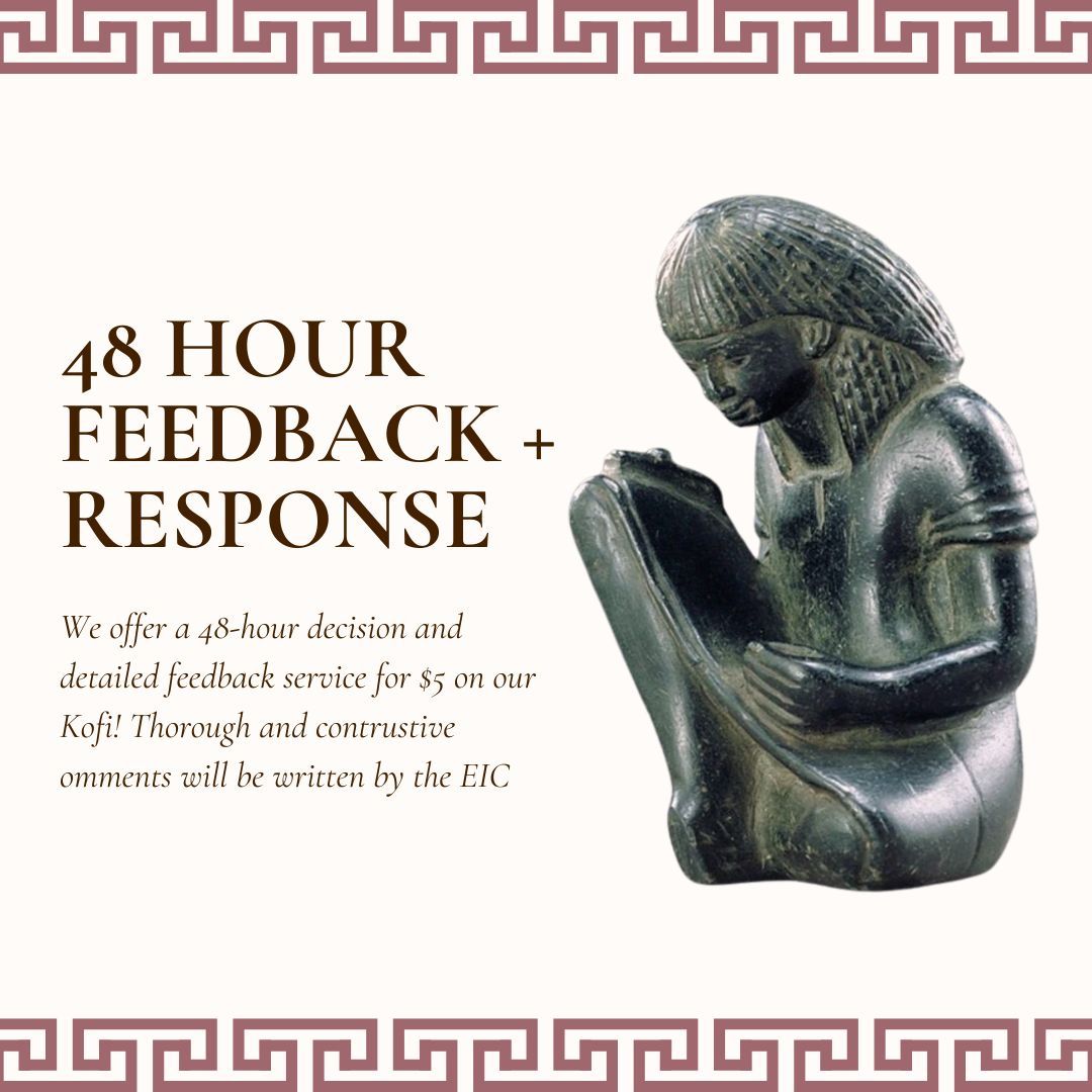 Aôthen is committed to supporting and encouraging #writers, and that's why we offer a 48-hour feedback option during our #reading periods 🧡  Feedback is detailed, fast, and always constructive. Another bonus - by buying a pass, you help us keep the magazine running!