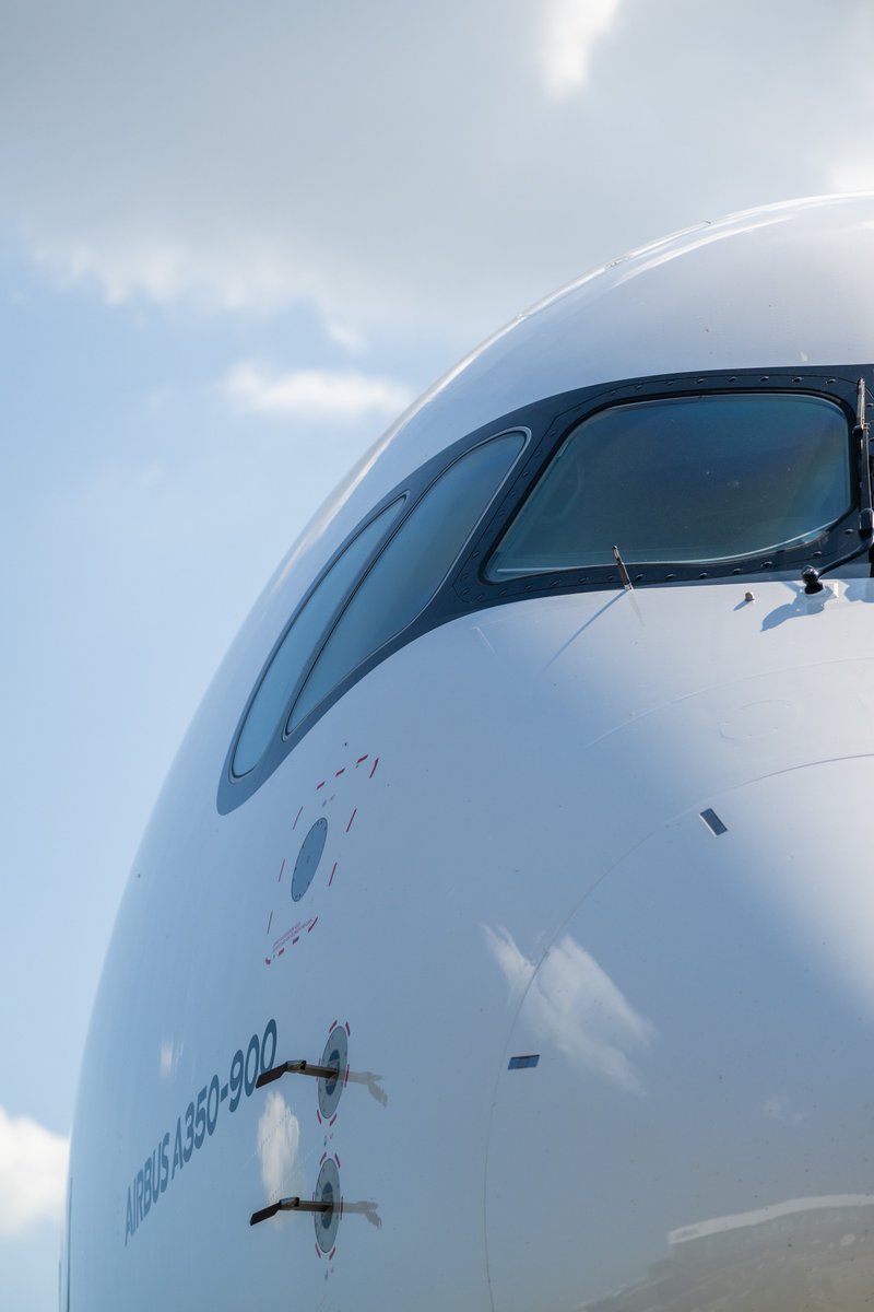 Airbus's tweet image. Sunglasses mode: activated. 😎 Day 4 at (very) sunny Paris Air Show! #PAS25 #A350