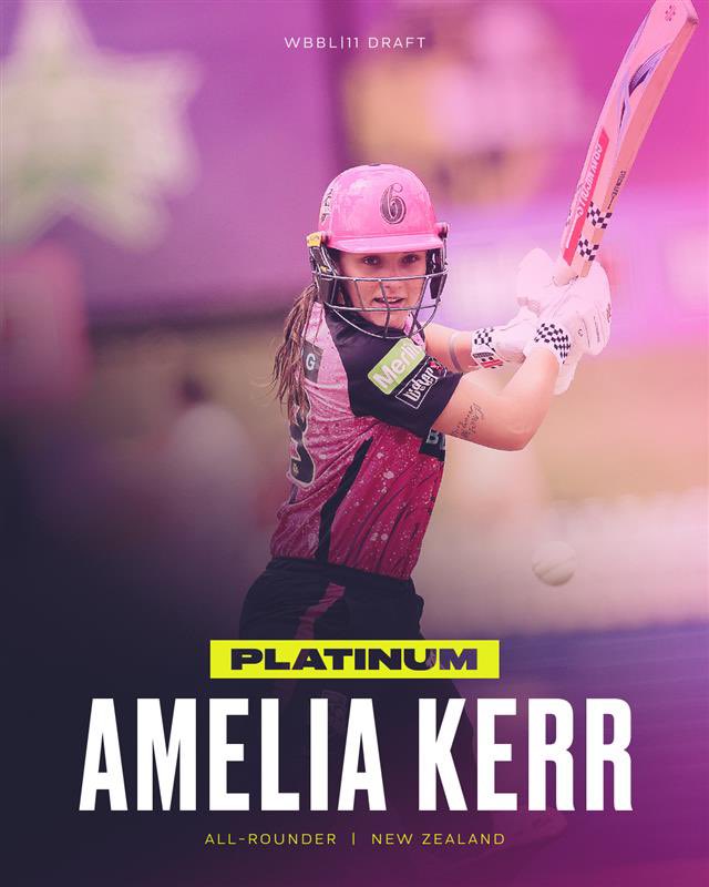 With Pick 9 we have selected our pre-signing, Amelia Kerr ✍️ 

Welcome back, Melie 💕 

#sixers