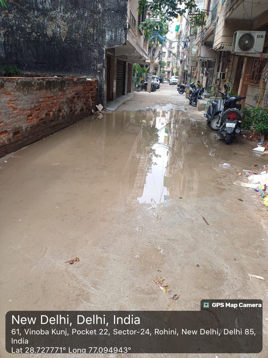 bjain1987's tweet photo. Again water logging due to rain on 17.06.25 https://t.co/MnonZzaQXX