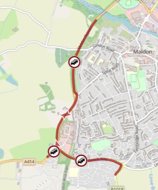 Essex_Travel's tweet photo. Maldon - roadworks with temporary lights on Wycke Hill near to the fire station are causing delays on both directions. https://t.co/3Zau3r55E0