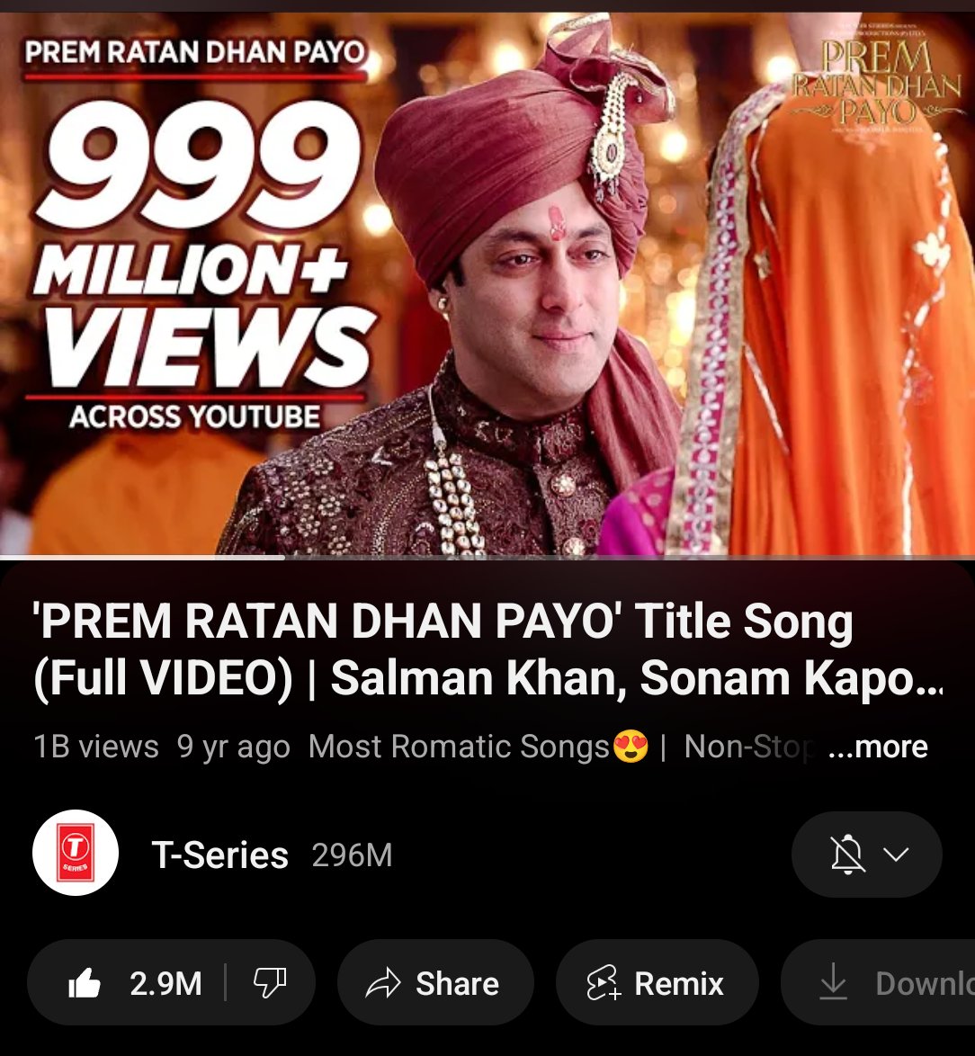 loyal4Salman1's tweet image. BIG BREAKING 🔥🔥
#PRDP Title Song becomes Megastar #SalmanKhan&apos;s first song to cross 1 Billion views on YouTube 🔥🔥🔥