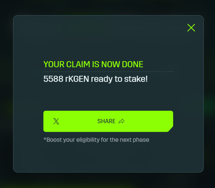 Claimed and staked 5,588 rKGEN as part of the OG Tribe.
Ranked Top 8 among the most active members over the last 3 years.
But this isn’t just about numbers it’s about the journey that brought me here.

It all started with a random call one evening.