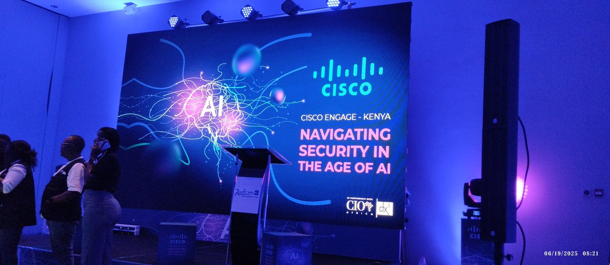 JowaKirogo's tweet photo. One of our IT consultants is attending #CiscoEngageKenya, gaining key insights on navigating security in the age of AI.
At Jowa Kirogo &amp; Associates, we stay ahead so you don’t have to worry.
#AI #CyberSecurity #CIOAfrica #JowaKirogoAssociates https://t.co/rVsBnEl1KN