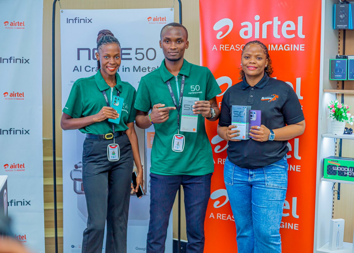 airtel_tanzania's tweet photo. Simu janja mpya ya Infinix Note 50 Pro+ sasa iko madukani kwetu. Fika katika maduka yote ya Airtel nchi nzima ujipatie simu kwa bei nafuu na pia tumekurahisishia unaweza kuchukua simu kisha unalipa mdogo mdogo.
#AirtelTanzania #AirtelXInfinixTanzania #NOTE50Series #DiliSmart https://t.co/oeUIJeZZtz