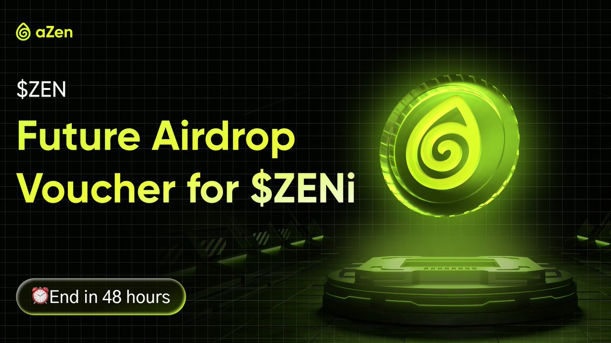 aZen (@azen_protocol) on Twitter photo π¨ New to aZen? Start your journey with a $ZEN airdrop!
π How to claim:
1οΈβ£ Like, Retweet & Comment on this post
2οΈβ£ Download & Sign up the aZen App: azenprotocol.io/s/?key=JFIJAJ&β¦
3οΈβ£ Go to the βEarningsβ page, verify & claim!
β° End in 48 hours!
Welcome, new aZenese! π
#aZen #ZENi π¨ New to aZen? Start your journey with a $ZEN airdrop!
π How to claim:
1οΈβ£ Like, Retweet & Comment on this post
2οΈβ£ Download & Sign up the aZen App: azenprotocol.io/s/?key=JFIJAJ&β¦
3οΈβ£ Go to the βEarningsβ page, verify & claim!
β° End in 48 hours!
Welcome, new aZenese! π
#aZen #ZENi