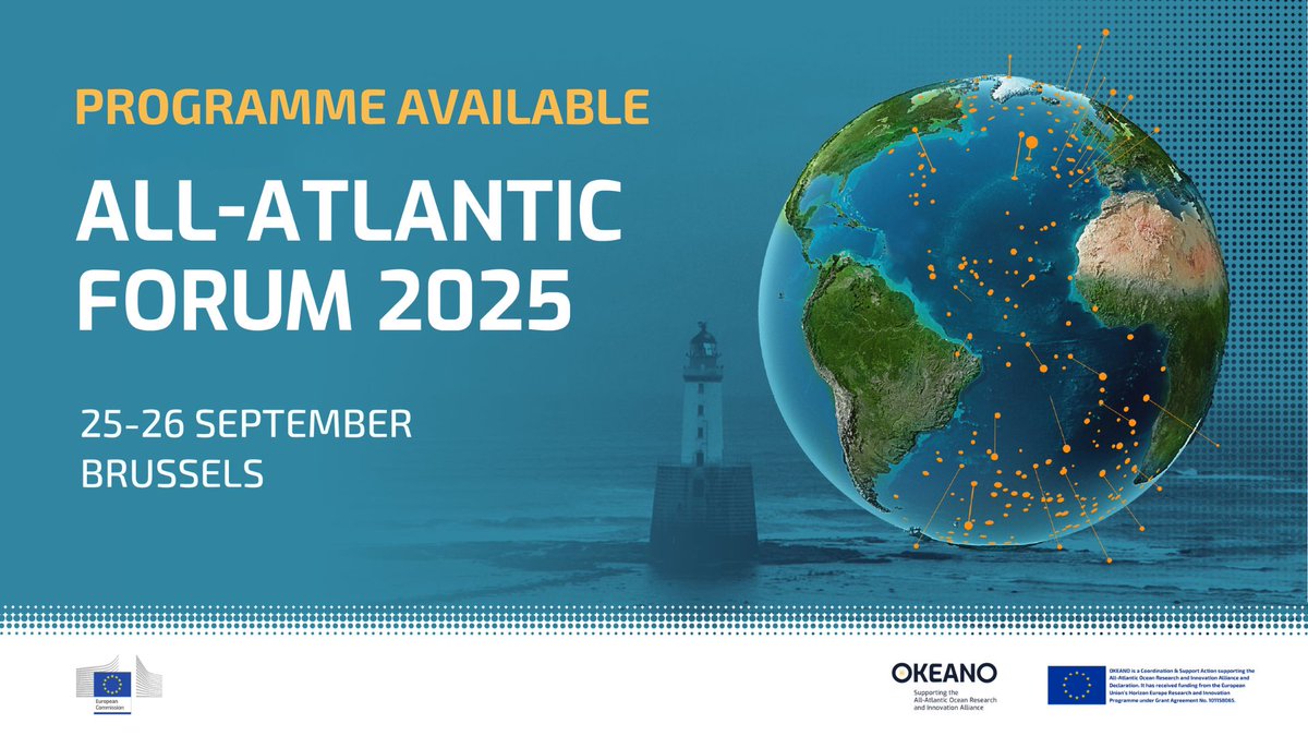 AllAtlanticO's tweet image. 🌊 The programme for the #AAORIAForum2025 in Brussels 🇧🇪 is out!

📅 Join us on Sept 25–26
📄 View the programme: allatlanticocean.org/all-atlantic-f…
✅ Register now: register.event-works.europa.eu/dgscic/AAF25/e…

#AtlanticAll