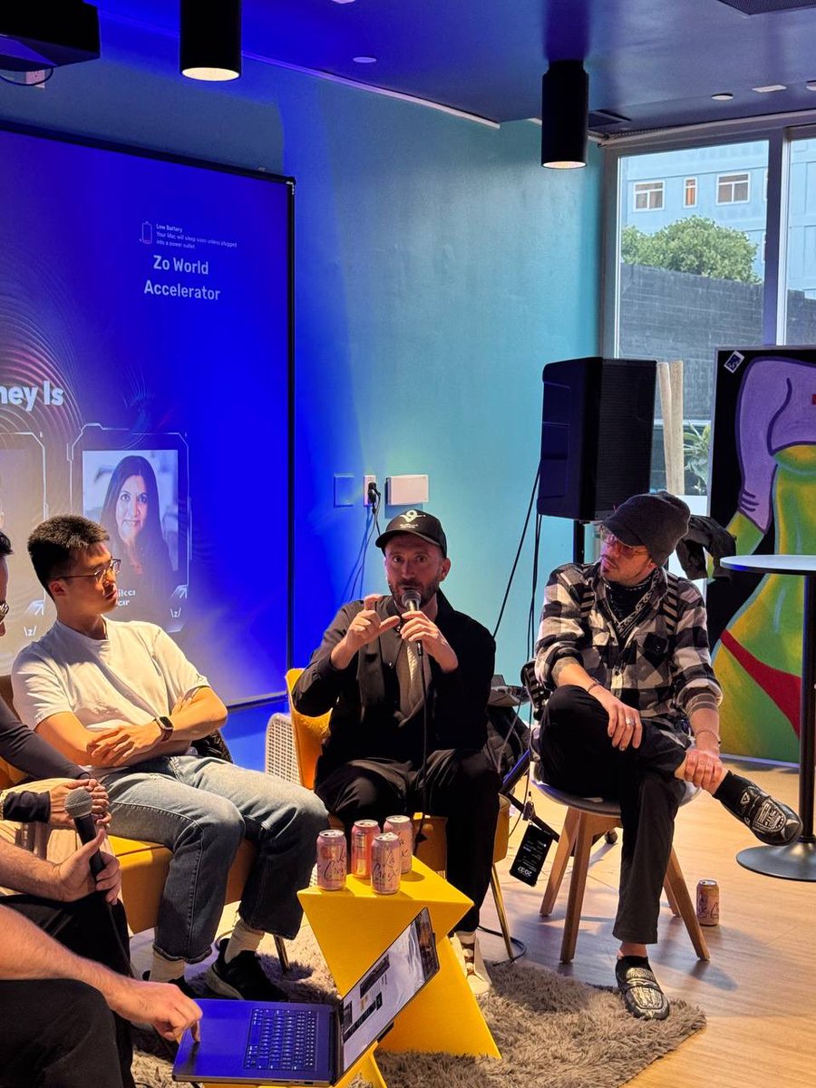 Thanks <a href="/SFOxZo/">Zo House SF</a>! Had a great time on tonight’s panel chatting about Ai and tokenizing agents. Zo Zo!