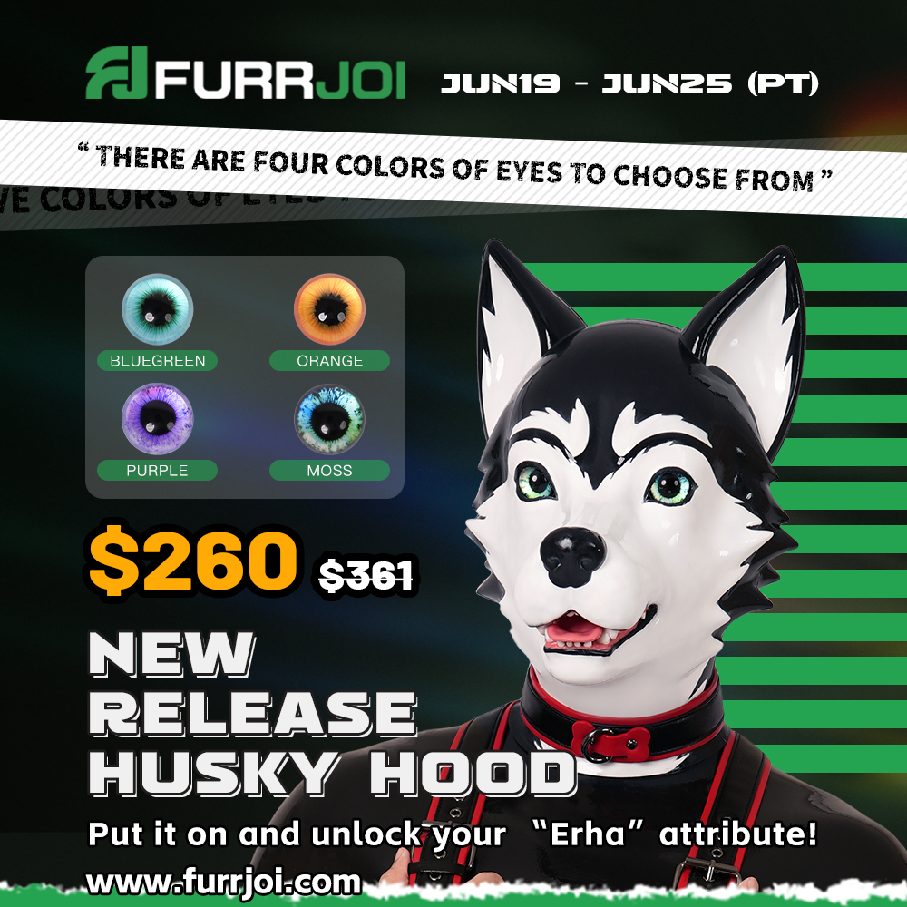 furrjoi01's tweet photo. ⚫️HUSKY HOOD & GIVEAWAY⚪️

This Husky hood you've been waiting for is finally launching on our website.🐺

💦Taste it soon: https://t.co/q02oU6IfxE

🎨We've added four different colored eyes to it:
🟢MOSS🔹BLUEGREEN🟣PURPLE🔸ORANGE

You can see how they look in the hood and work in more details at the end of this video and in the website description.

We also happily accept color customization requests. Feel free to reach out to us by email at furrjoi001@gmail.com.💌🫶

Once you get your special-colored Husky, go ahead and share photos of your one-of-a-kind Husky on social media. We'll pick two people from all the posts showing unique Huskies and gift them a $50 coupon.

🩵GIVEAWAY

1⃣RT this post+FOLLOW+Post one pic of your Husky fursona.
2⃣A winner will be announced on July 2. 
3⃣Headgear of your choice.

Good luck!🍀

#Furrjoi  #silicone #husky