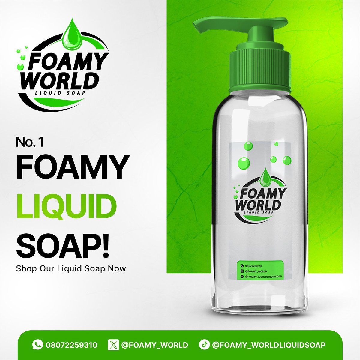 FOAMY_WORLD's tweet image. It’s Thursday, and we’re so grateful for the love we’ve been receiving! 🩵
Our homemade liquid soap always gets amazing feedback! 💧
Your home deserves this kind of freshness! 🧼

#ThankfulThursday #HomemadeWithLove