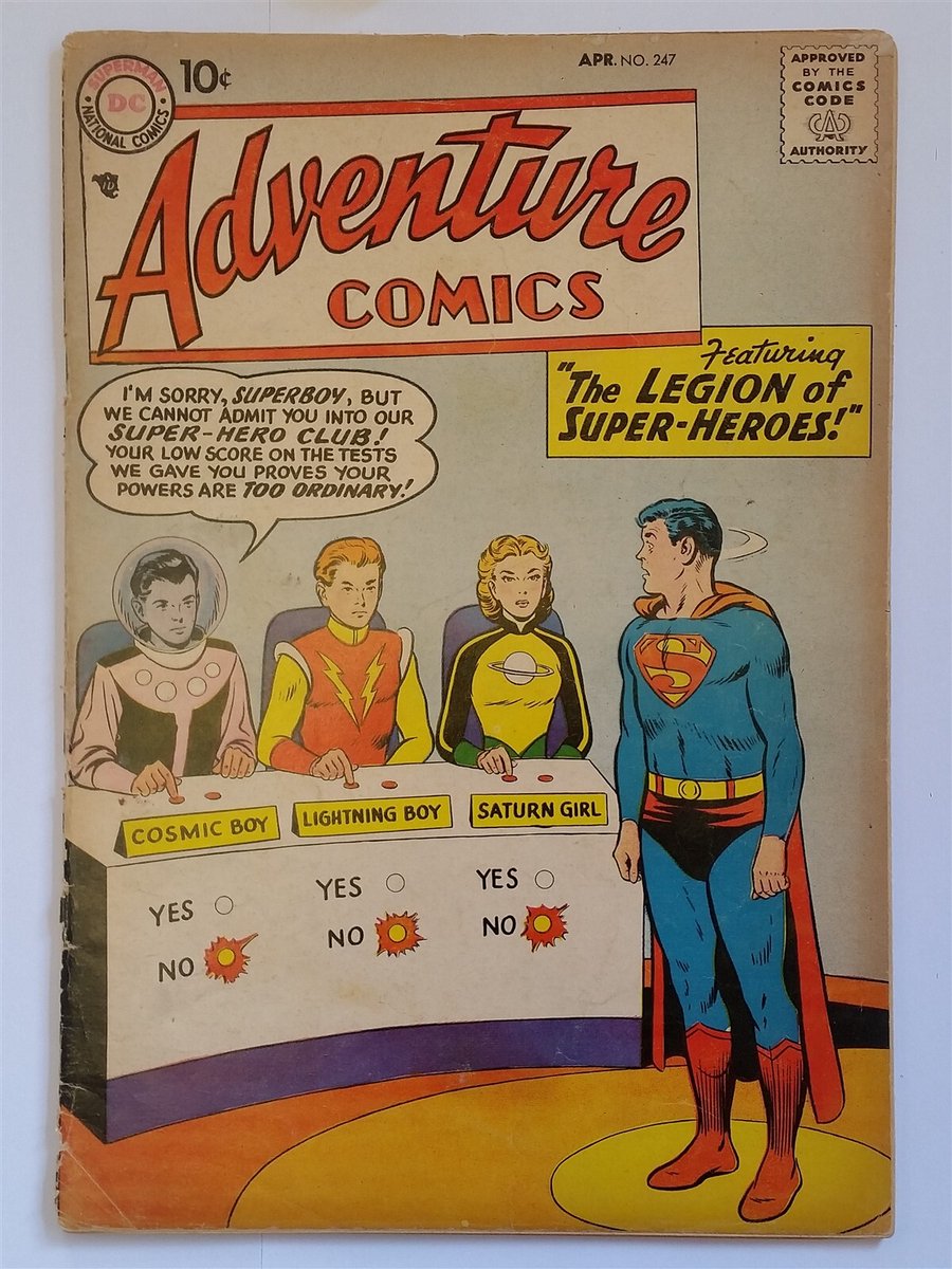 ADVENTURE COMICS #247 APRIL 1958 SUPERMAN 1ST LEGION OF SUPERHEROES UNRESTORED

Ends Fri 20th Jun @ 5:15pm

ebay.co.uk/itm/3656693846…

#ad #comics #marvelcomic #imagecomics #DCComics