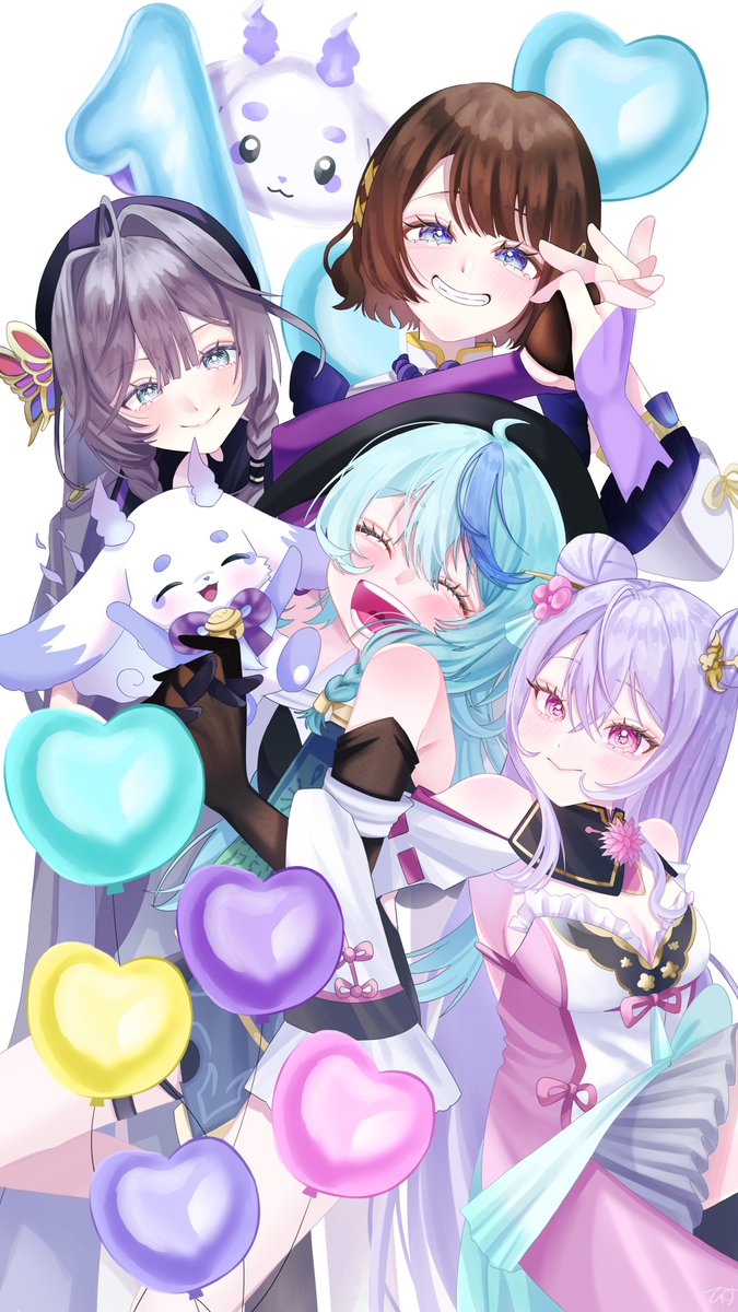 mowgenn's tweet image. あやかき1周年おめでとう!!!!🎉🎉🎉
あやかきの皆にたくさん助けられたよ、これからもたくさん活躍してね😭💗💗
#あやかき1stANV
#あやかき展 #るんるんびじちかん #し画りこ #きさあるばむ #桃音画 #珠乃イラスト