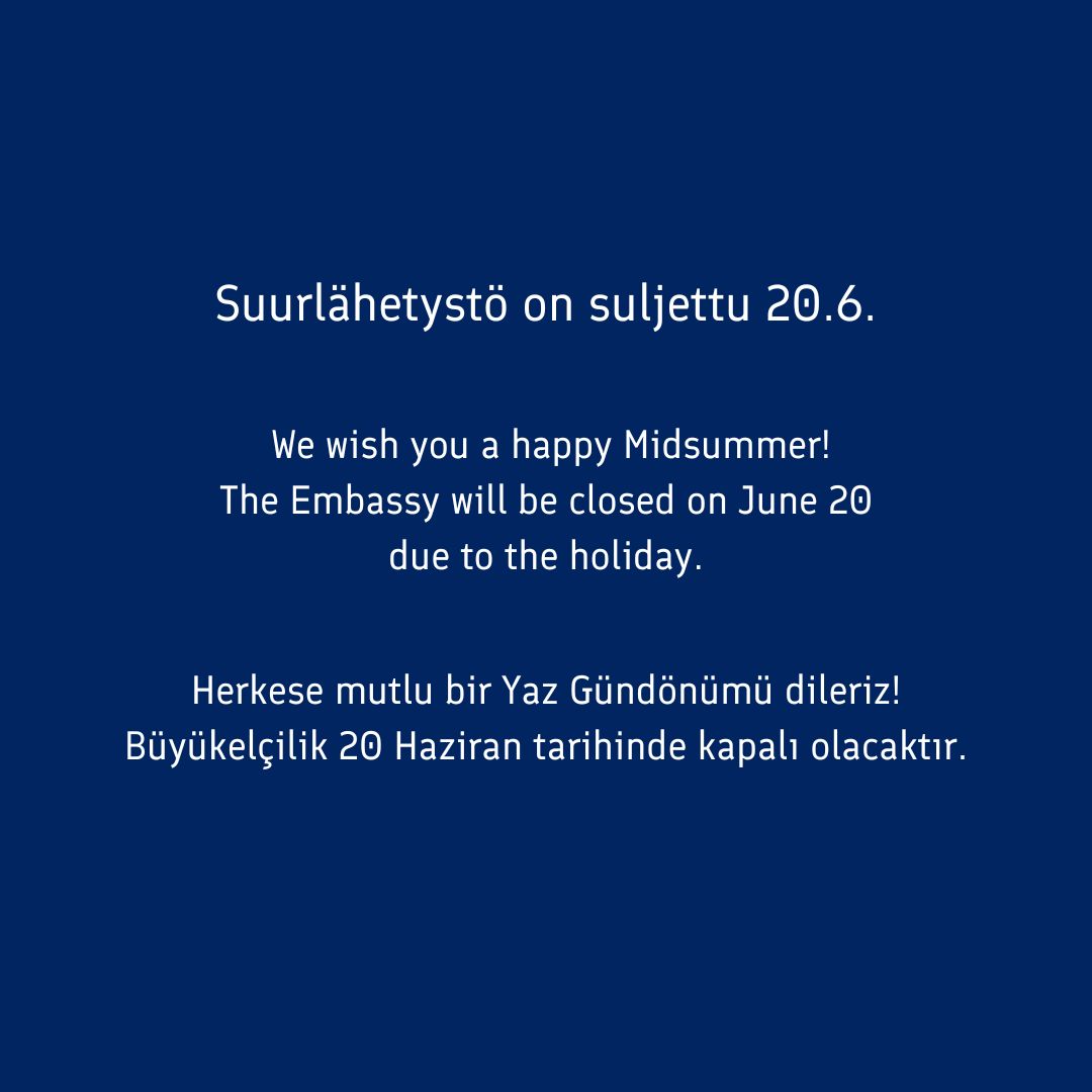 Embassy of Finland in Ankara (@finembankara) on Twitter photo 