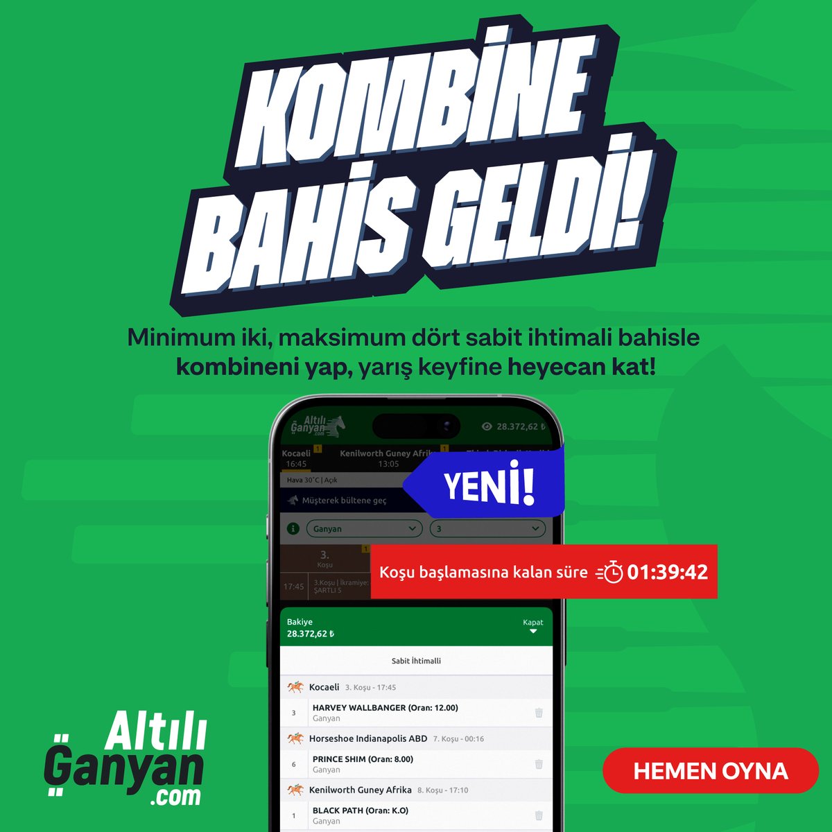 AltılıGanyan.com (@altiliganyancom) on Twitter photo 📢 Artık <a href="/altiliganyancom/">AltılıGanyan.com</a>'da KOMBİNE BAHİS var!
🏇 Kombine Bahis ile farklı hipodromlardan koşuları aynı kuponda oynayabilirsin.
📲🔗 Hemen Oyna: altiliganyan.com/tjk/sabit-ihti… 📢 Artık <a href="/altiliganyancom/">AltılıGanyan.com</a>'da KOMBİNE BAHİS var!
🏇 Kombine Bahis ile farklı hipodromlardan koşuları aynı kuponda oynayabilirsin.
📲🔗 Hemen Oyna: altiliganyan.com/tjk/sabit-ihti…