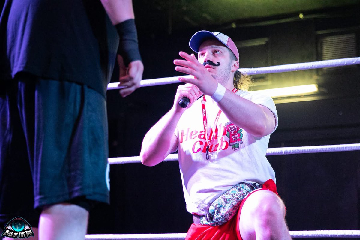 HealthClubLTD's tweet photo. Isaac Wint showed up at @opw_uk this past Saturday and stated he wanted to make amends for his twin brother @GuidingLightIQ’s behaviour. 

Is Morecambe about to get HEALTHY???

📸: @EyesoftheF https://t.co/gBJDSyoQu6