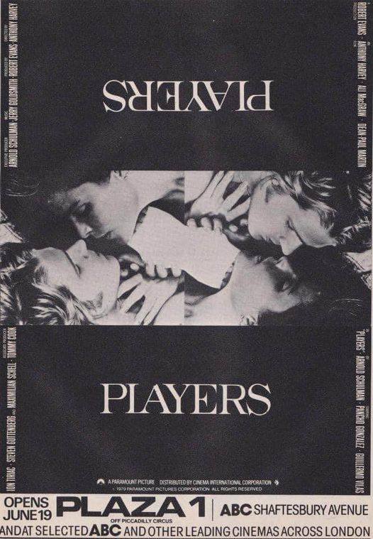 Forty-six years ago today, they were playing in London cinemas... #Players #1970s #film #Films #AnthonyHarvey #AliMacGraw #DeanPaulMartin #SteveGuttenberg