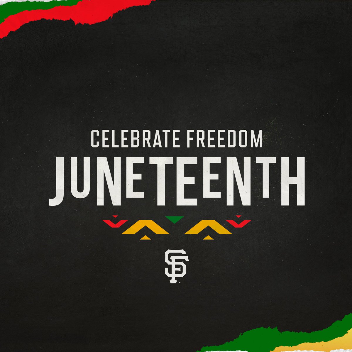The #SFGiants honor Freedom Day and the continued opportunity to close the gaps between promise and practice. #Juneteenth