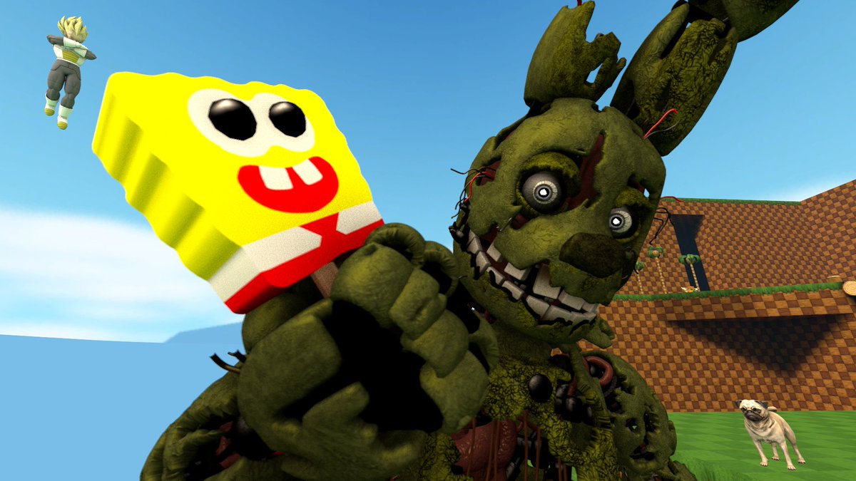 SLASHSAM1's tweet photo. a few SFM things I did for fun #marvelrivals #vegeta #dbz #springtrap https://t.co/jN6IVWGMp8