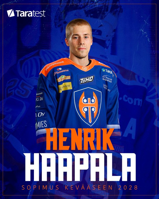 Henrik Haapala on tehnyt sopimuksen Tapparan kanssa kevääseen 2028 saakka