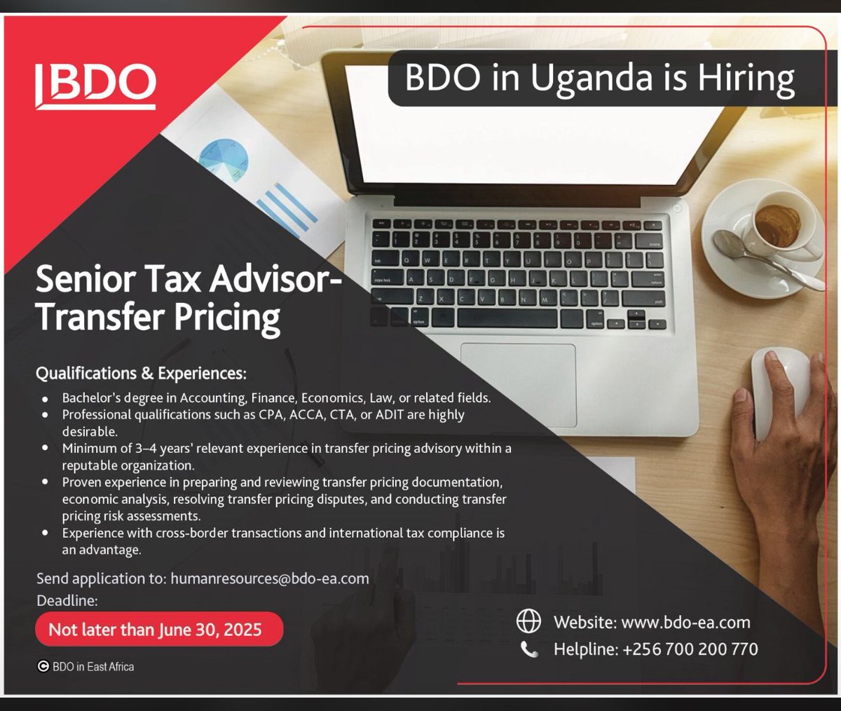 Job Plug 2: Senior Tax Advisor 

#jobhunt #Employment #jobseekers #kwikpluzug