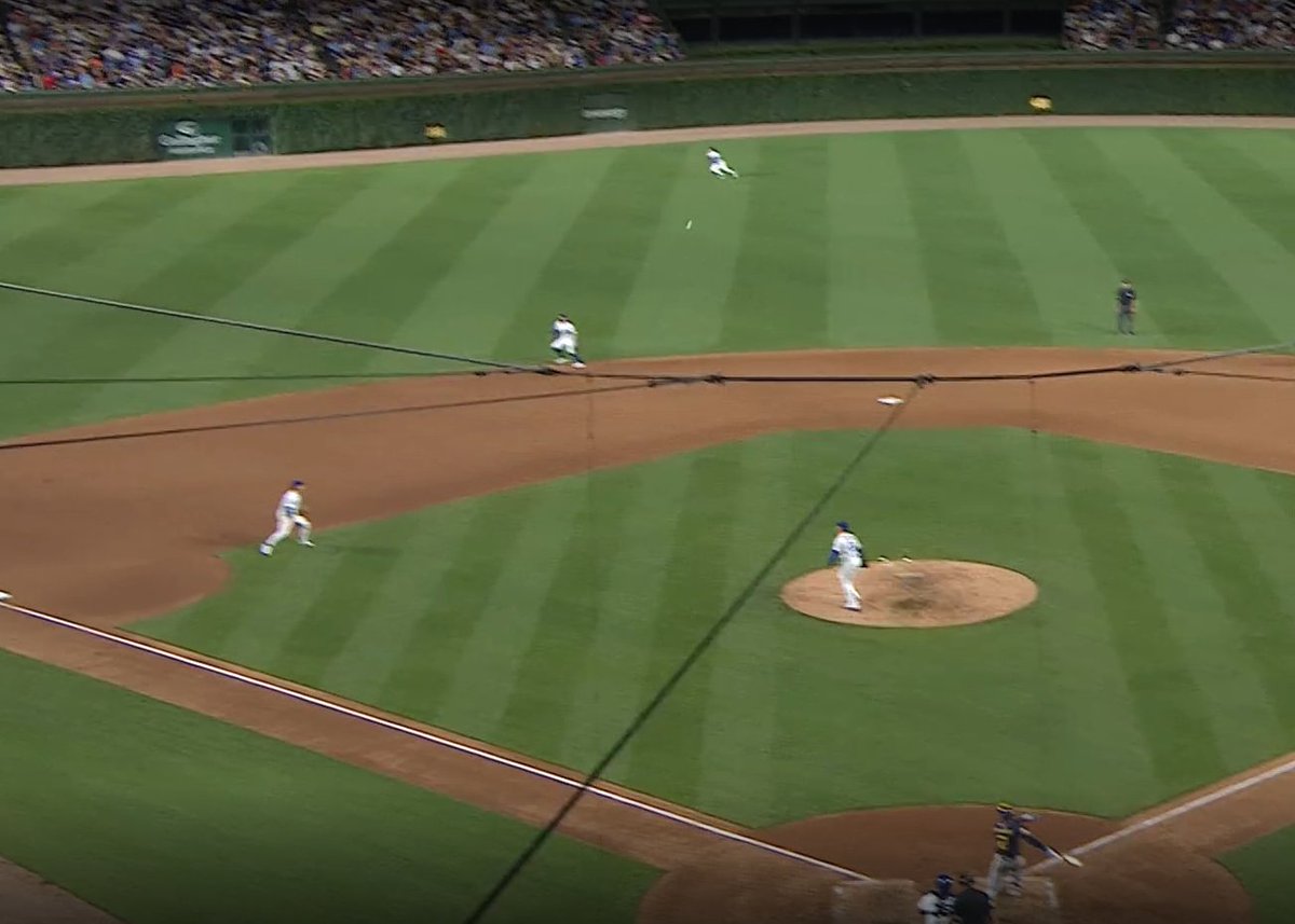 <a href="/brendan_cubs/">Brendan Miller</a> Turang still in the box - the reaction time on Pete's feet is Matrix level