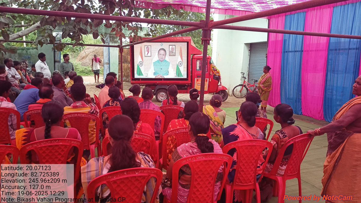 SamitiSinapali's tweet photo. ରାଜ୍ୟ ସରକାର ଙ୍କ ଏକ ବର୍ଷ ପୂର୍ତ୍ତି ଅବସରରେ ଆଜି  ତା ୧୯.୦୬.୨୦୨୫"ବିକାଶ ବାହନ" ଯାତ୍ରା   ସିନପାଲି ବ୍ଲକ ର ଲିଟିଗୁଡା ଗ୍ରାମପଞ୍ଚାୟତ ଗସ୍ତ କରିଛି ।
@CMO_Odisha
@DM_Nuapada
@NAdministration
#BikashBahanYatra #OneYearOfMohanMajhi​ #BarshaEkUpalabdhiAnek #OneYearOfSushasan​ #LokankaSarkar #Odisha https://t.co/BAy7ny9ZjS