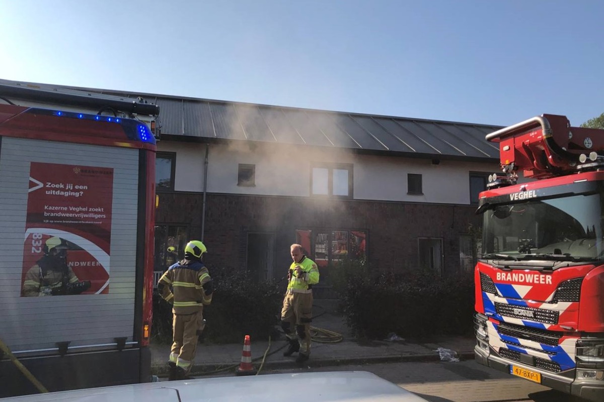 Brand in Veghel door pan op vuur