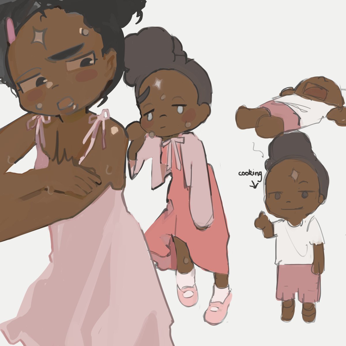 more doodles brought to you by a black girl who lives in japan
i hate japanese summers :D