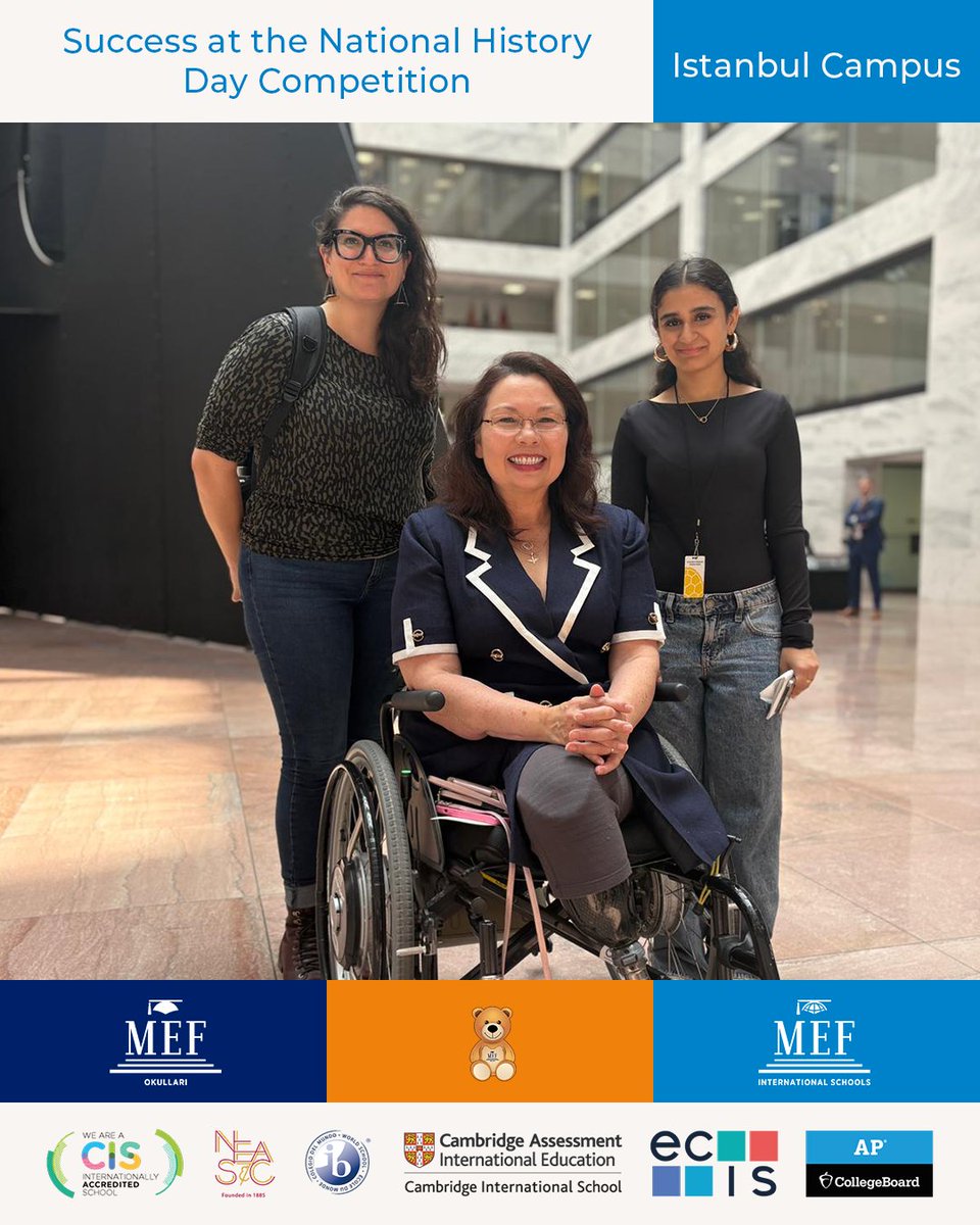 Two students from MEF International Schools, İstanbul competed in the finals of the National History Day in the United States. They were selected from among more than 500,000 projects nationwide. Congratulations to Farnia Safari, Grade 8, and Ksenia Rudenko, Grade 9.

While in