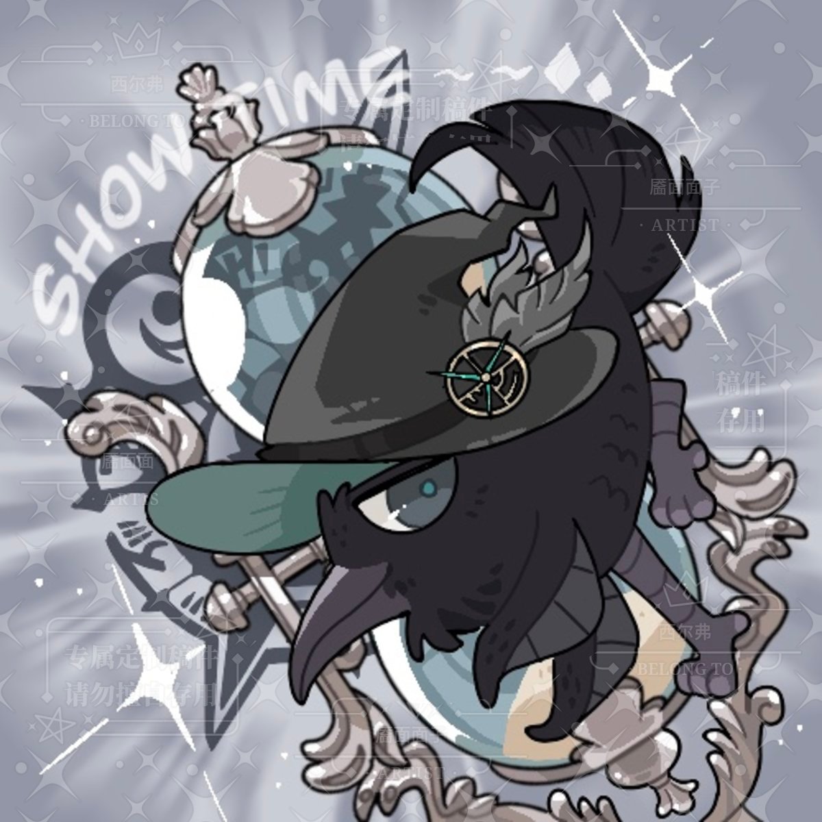 silver_amon's tweet image. Crow!Owl!Crow!
#Amon #阿蒙 #LOTM #诡秘之主 
#LordOfTheMysteries