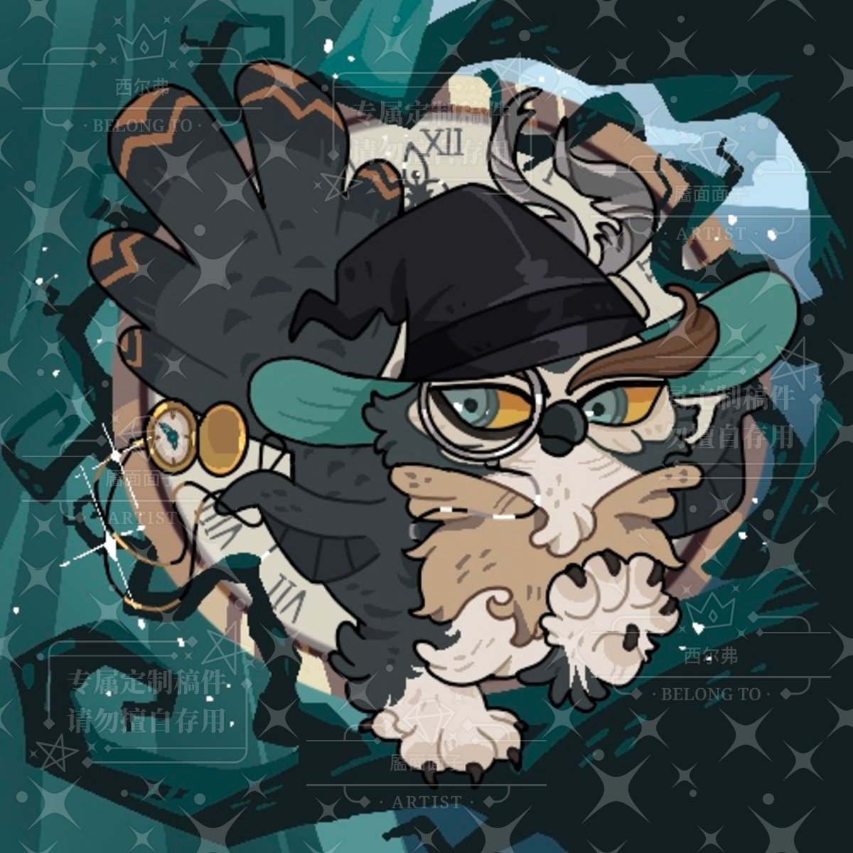silver_amon's tweet image. Crow!Owl!Crow!
#Amon #阿蒙 #LOTM #诡秘之主 
#LordOfTheMysteries