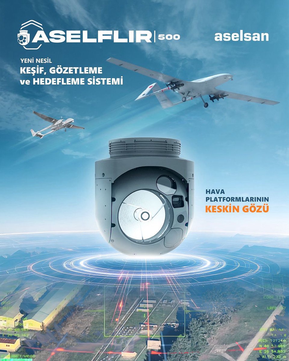 ASELSAN tarafından yerli ve milli imkanlarla üretilen hava platformlarının keskin gözü: ASELFLIR 500 

(ASELSAN)